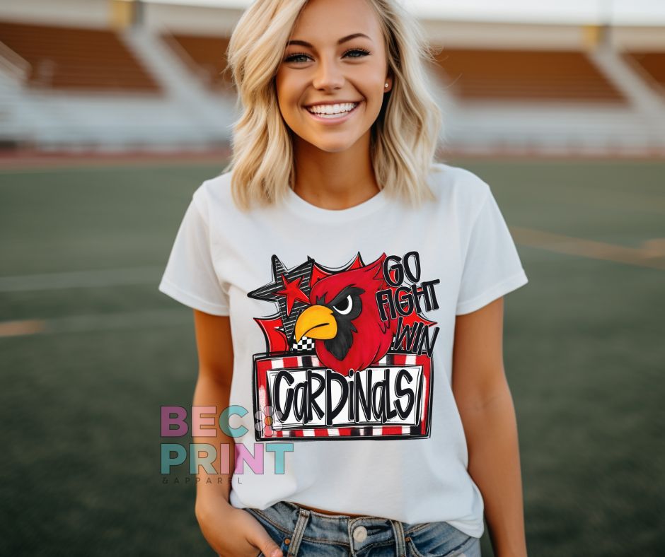 Cardinals - Red (Go Fight Win Star Mascot) - DTF