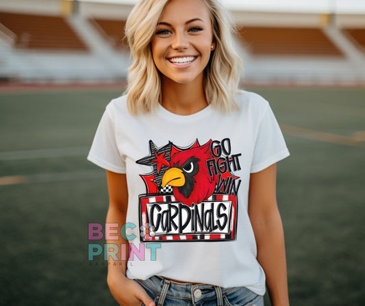 Cardinals - Red (Go Fight Win Star Mascot) - DTF