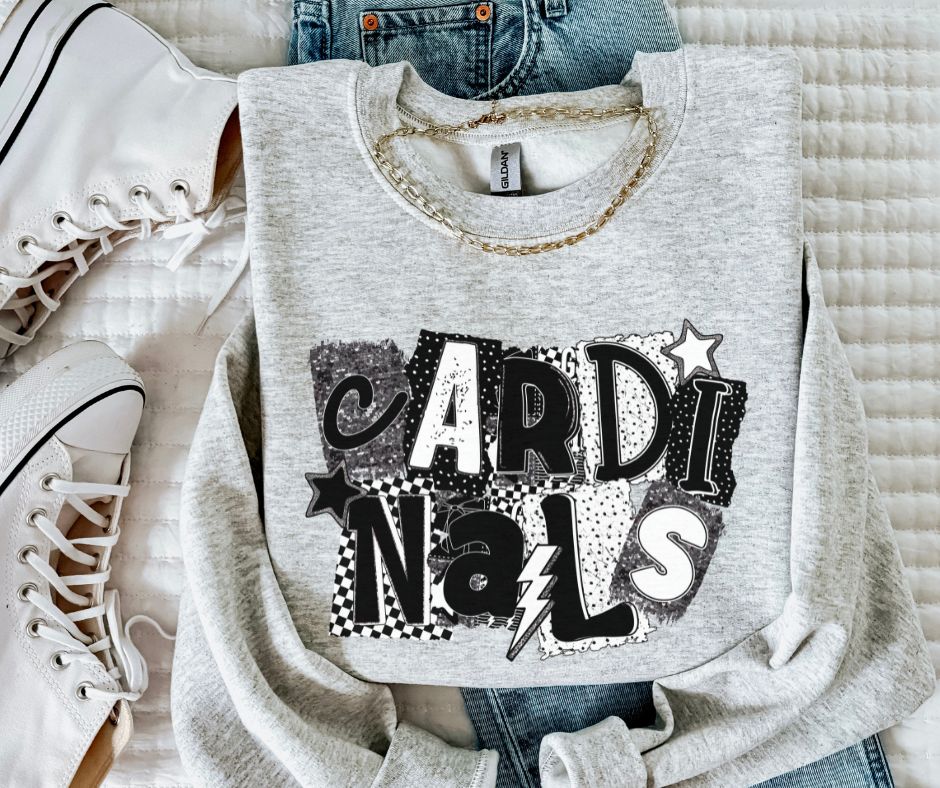 Cardinals (BW Collage Mascot) - DTF