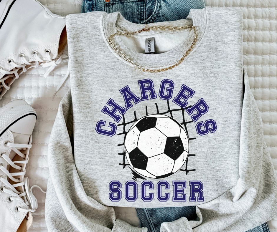 Chargers (Soccer Grunge Mascot) - DTF