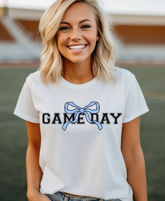 Game Day Coquette (Columbia Blue) - DTF