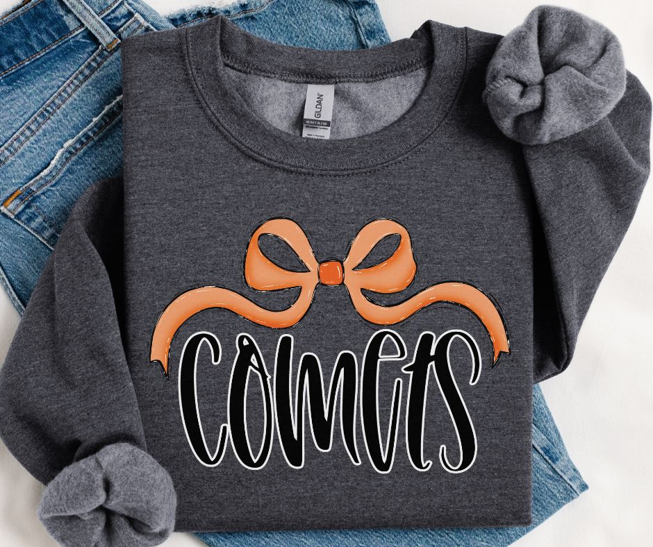 Comets (Orange Bow) - DTF