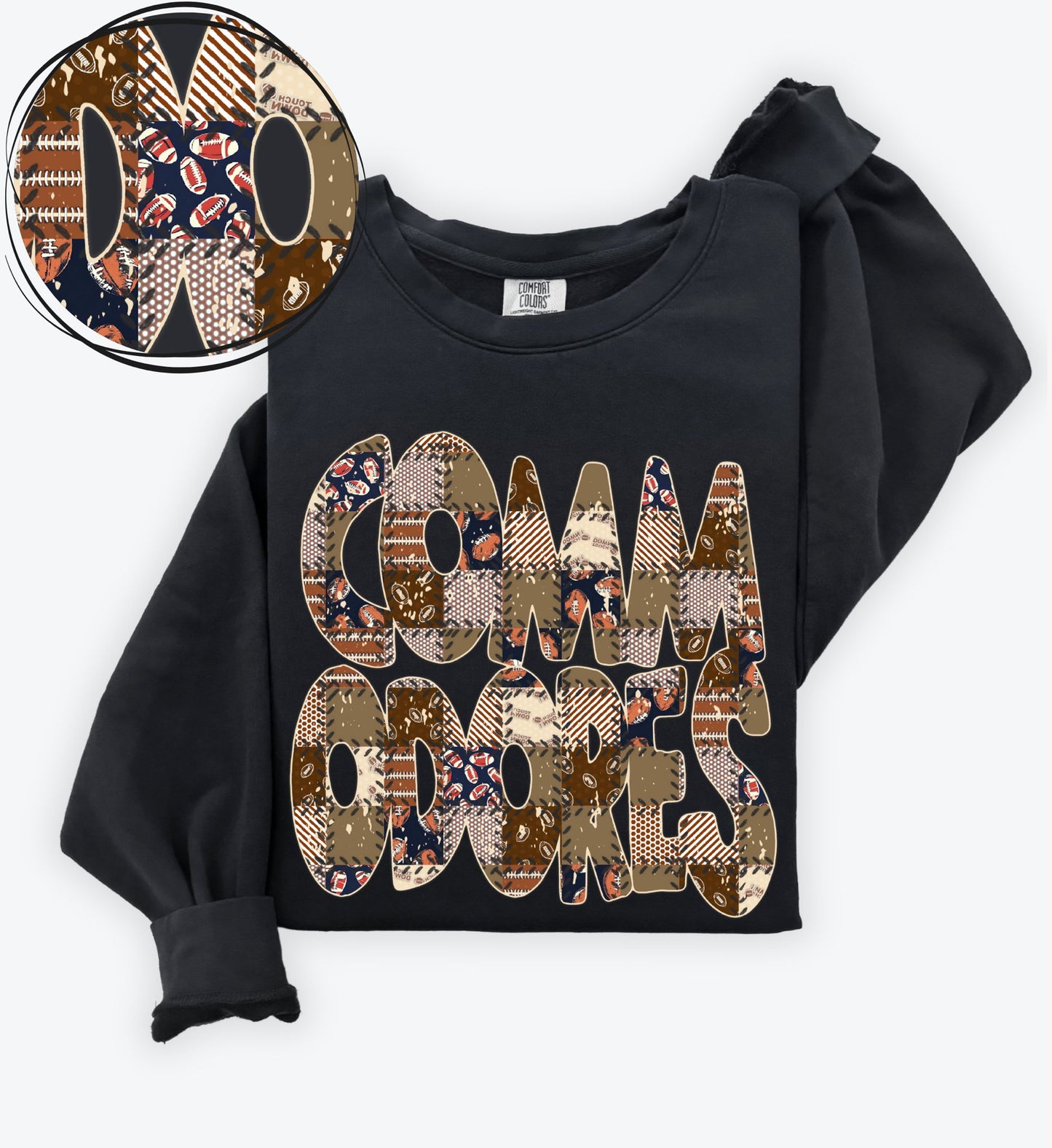 Commodores (Quilted Patchwork Football Teams) - DTF