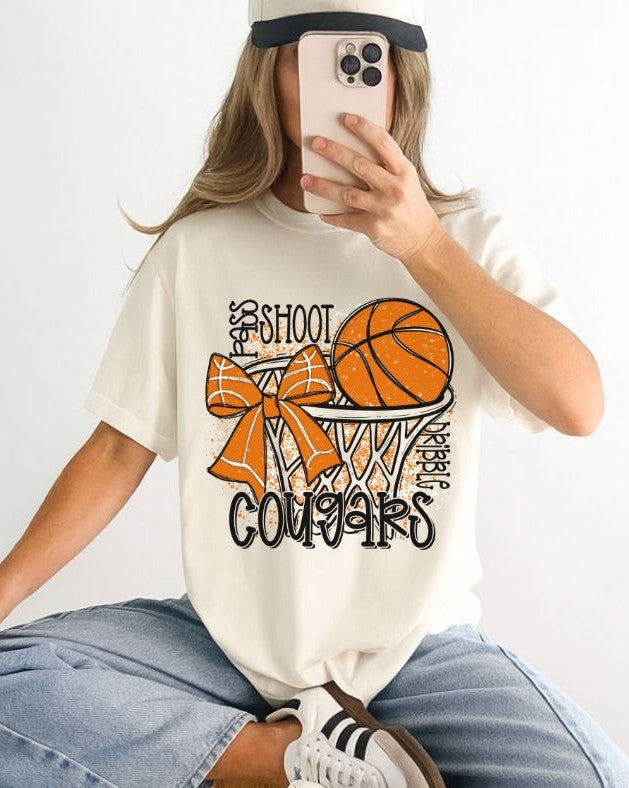 Cougars (Hoop Bow Mascot) - DTF