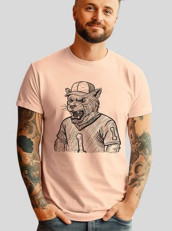 Cougar (Sketched Jersey Mascot) - DTF