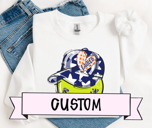 Custom (Play Ball Heart Mascot) - Design/Mock Up