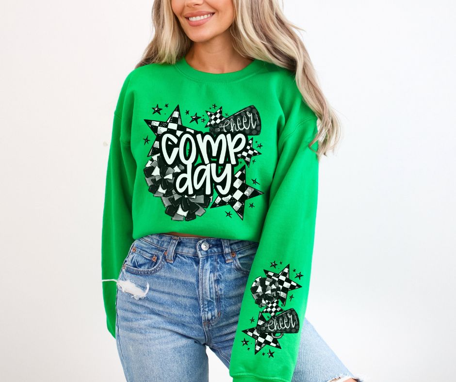 Cheer Competition (white lettering) - DTF