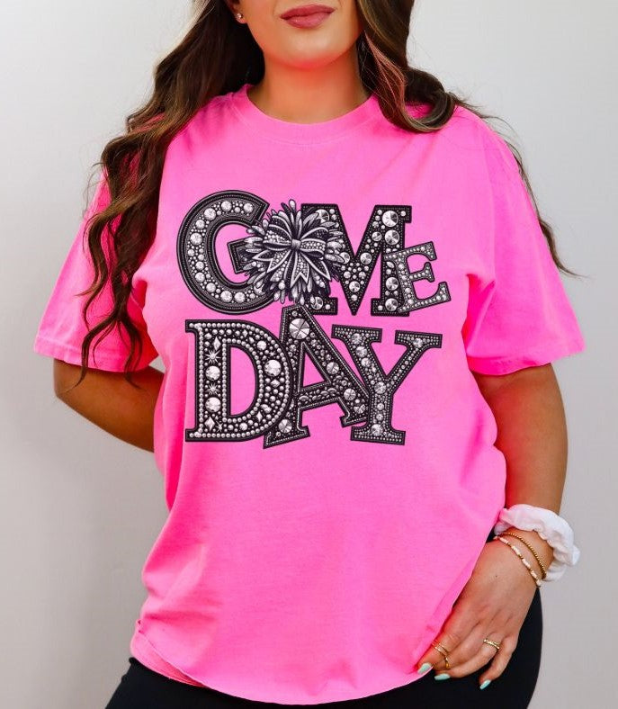 Cheer (Game Day Faux Rhinestones) - DTF