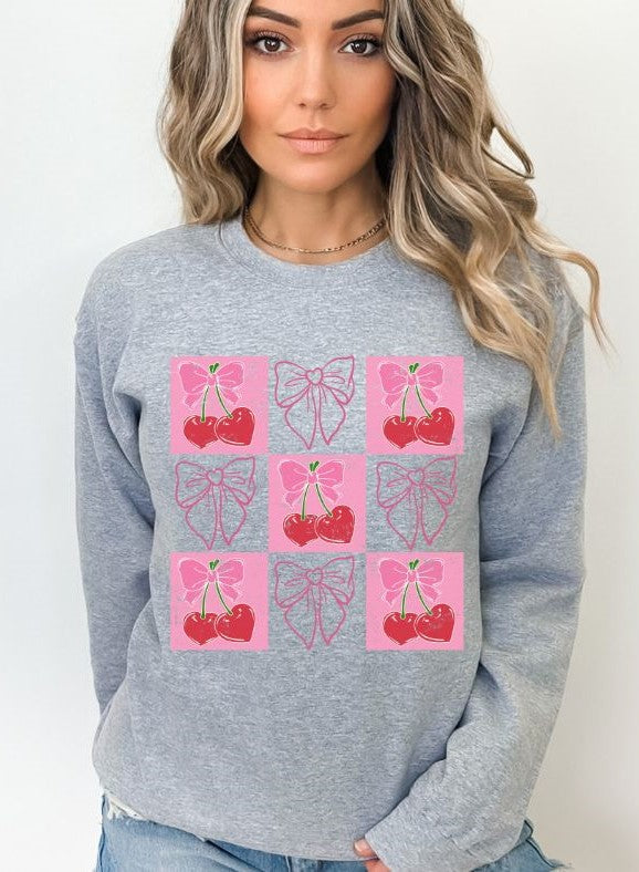 Cherry Checkerboard (Coquette Valentine) - DTF