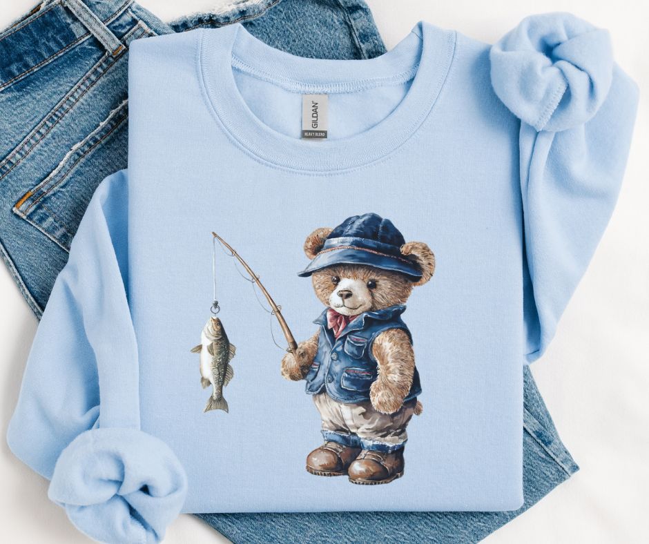 Coastal Preppy Coastal (Fisherman) Aesthetic Bear - DTF