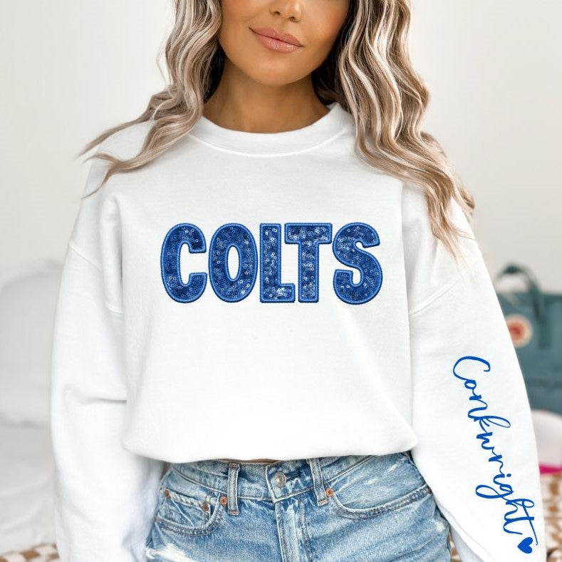 Colts (Sequins/Embroidery look) - DTF