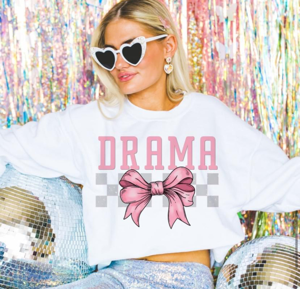 Drama (Checkered Bow - coquette) - DTF