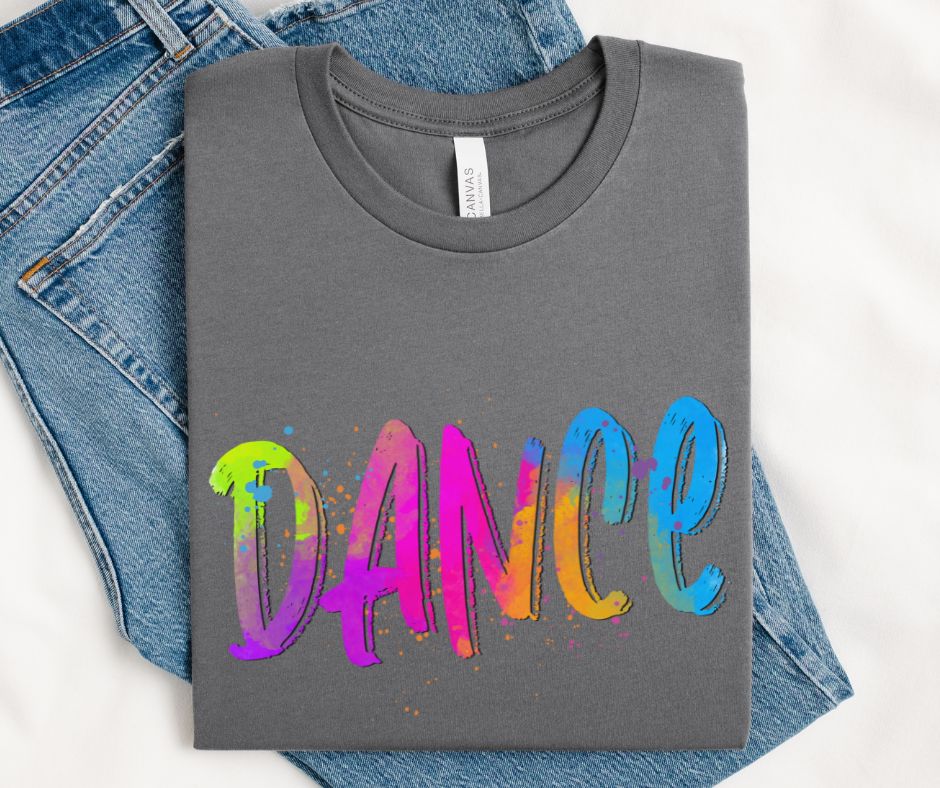 Dance (Bright Colored Graffiti Style Words) - DTF