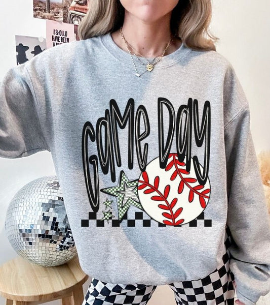 Game Day Stars (Baseball - Dark Green) - DTF