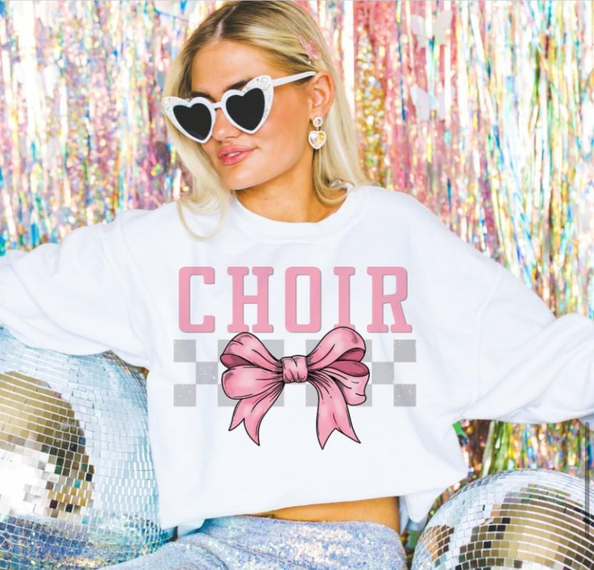 Choir (Checkered Bow - coquette) - DTF