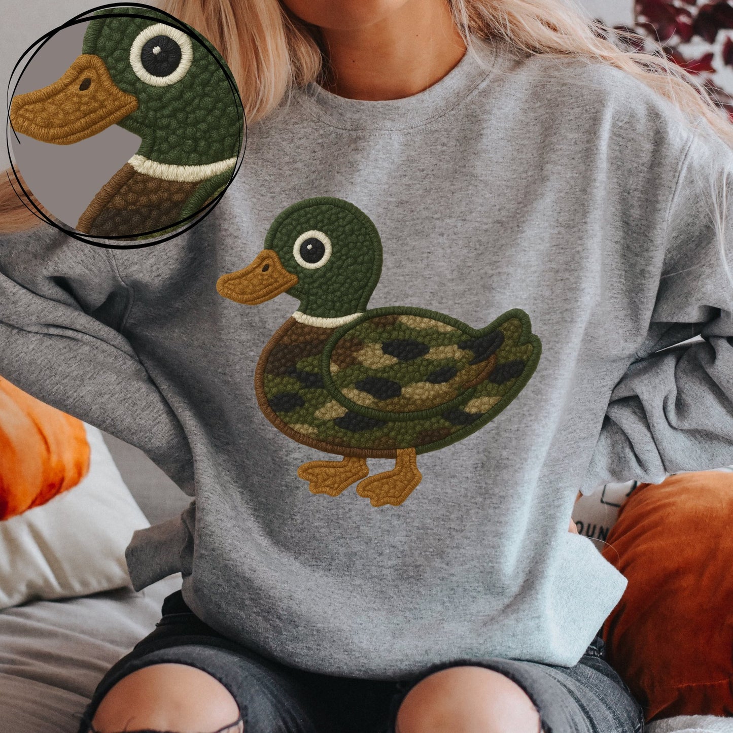 Duck Camo (Faux Chenille Patch) - DTF