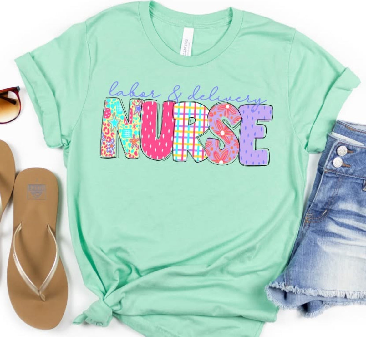 Nurse - Labor and Delivery (Scribble Bright Words/Occupations) - DTF