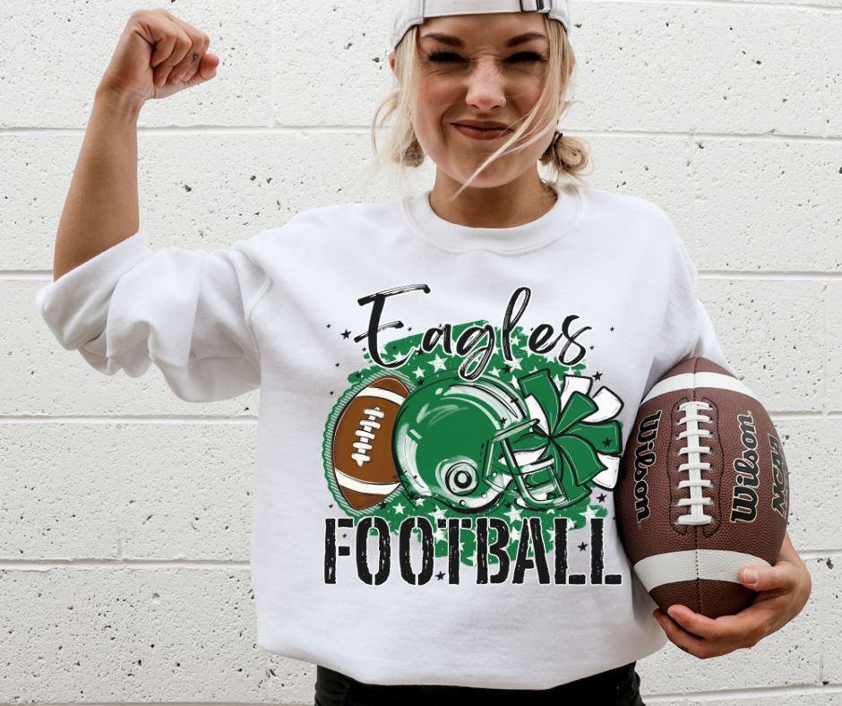 Eagles - Kelly Green (Stars Football Mascots) - DTF