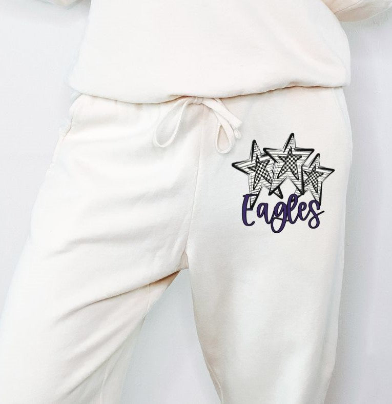 Eagles - Purple (Stars and Checks) - DTF