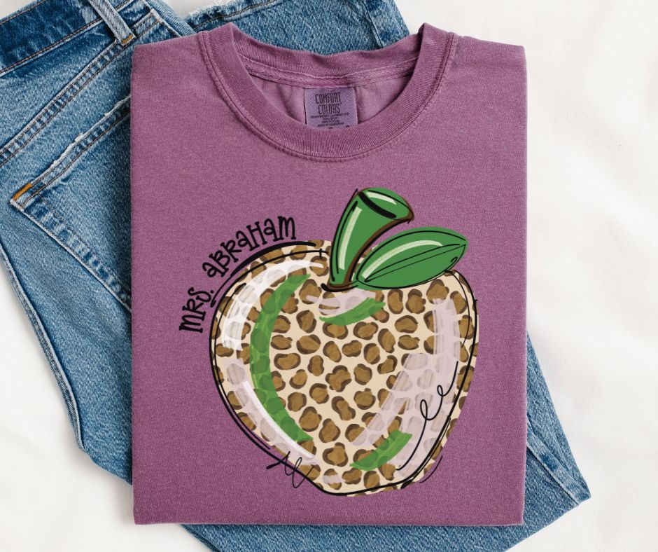 CUSTOM Teacher Apple (Personalized) - DTF