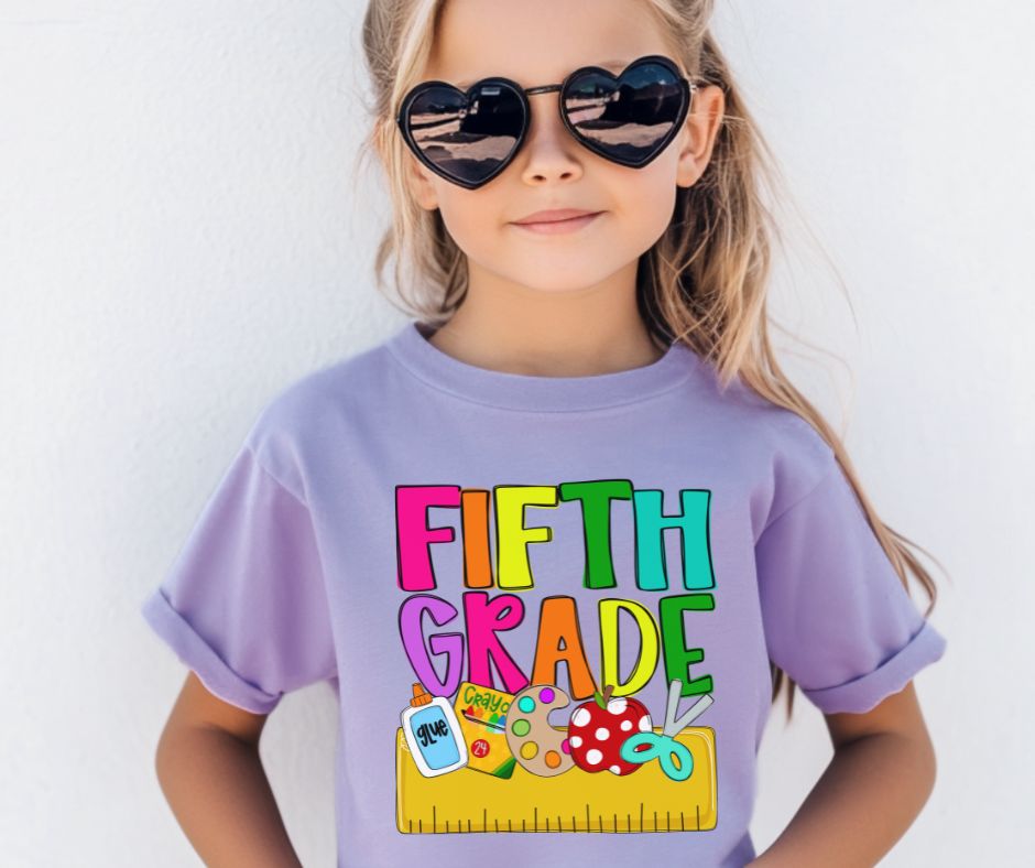 Fifth Grade (Back to School Grade Level Name Plate) - DTF