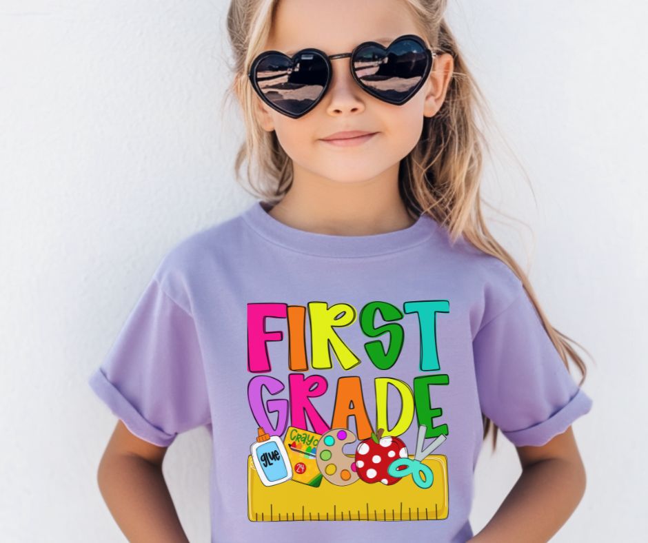First Grade (Back to School Grade Level Name Plate) - DTF