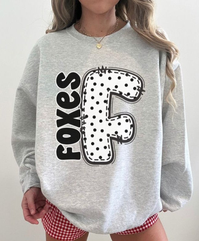 Foxes (Polka Dotted Letter Mascots) - DTF