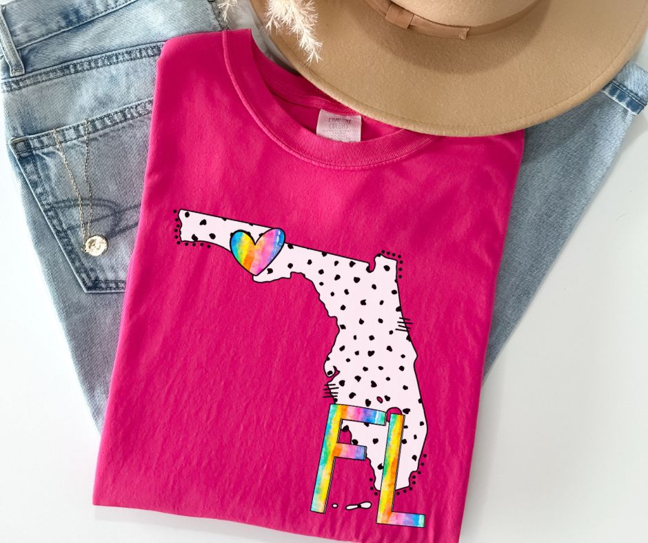 FL (Dotted Watercolor State Abbrev.) - DTF