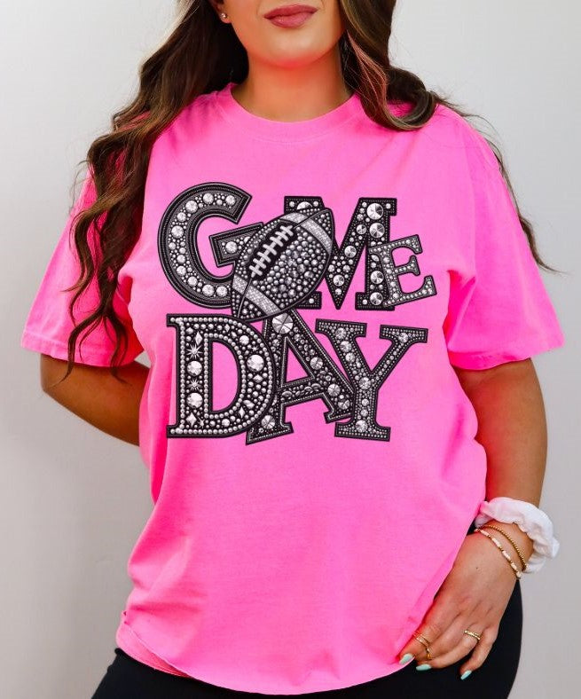 Football (Game Day Faux Rhinestones) - DTF