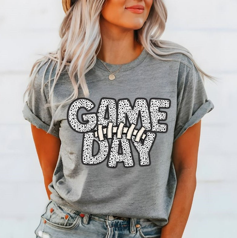 Game Day Dalmatian Football Laces - DTF