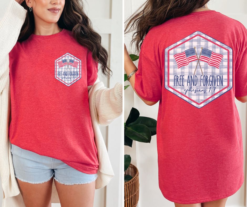 Free and Forgiven (front/back 2-in-1 design) - DTF