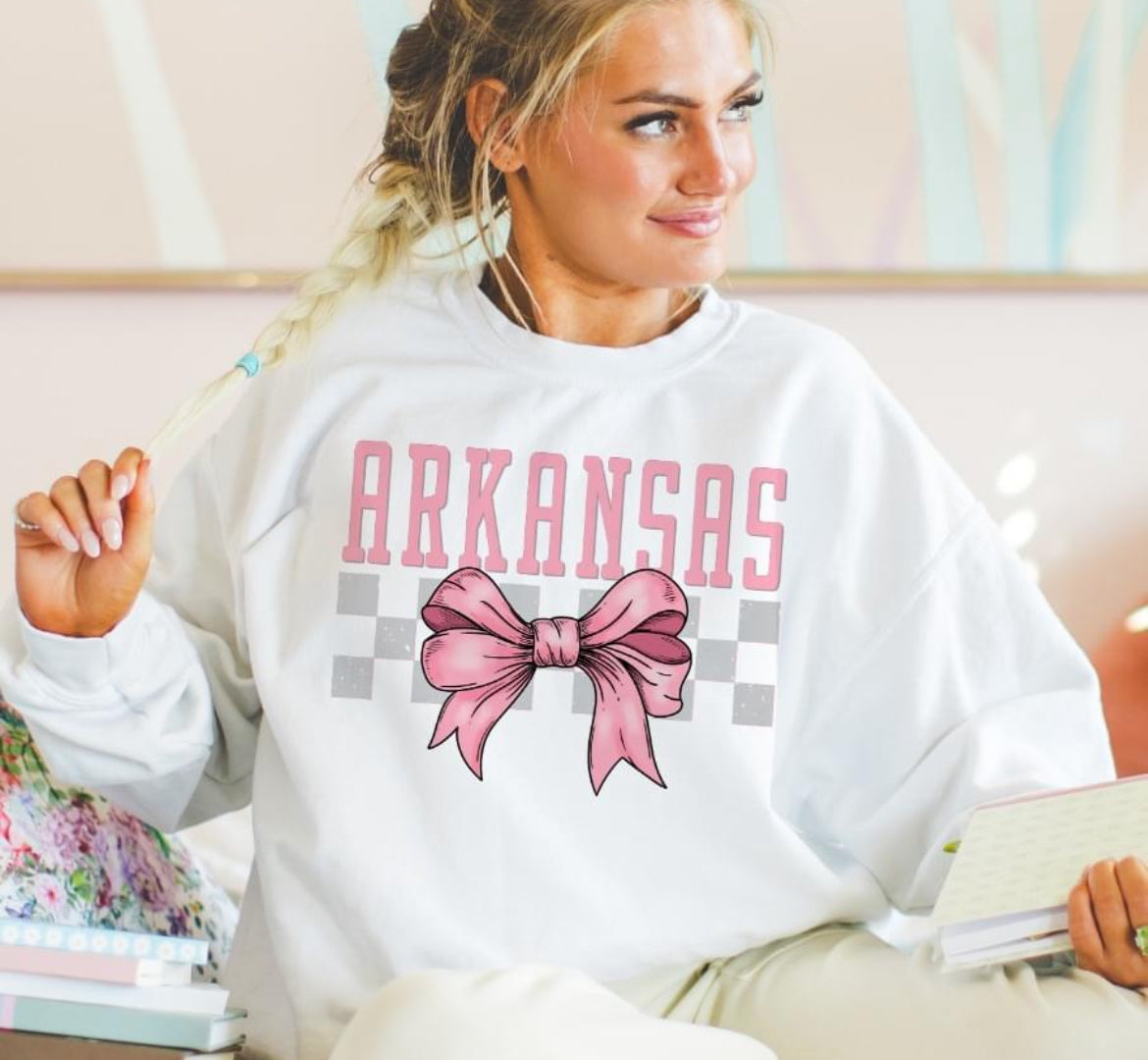 Arkansas (Checkered Bow - coquette) - DTF