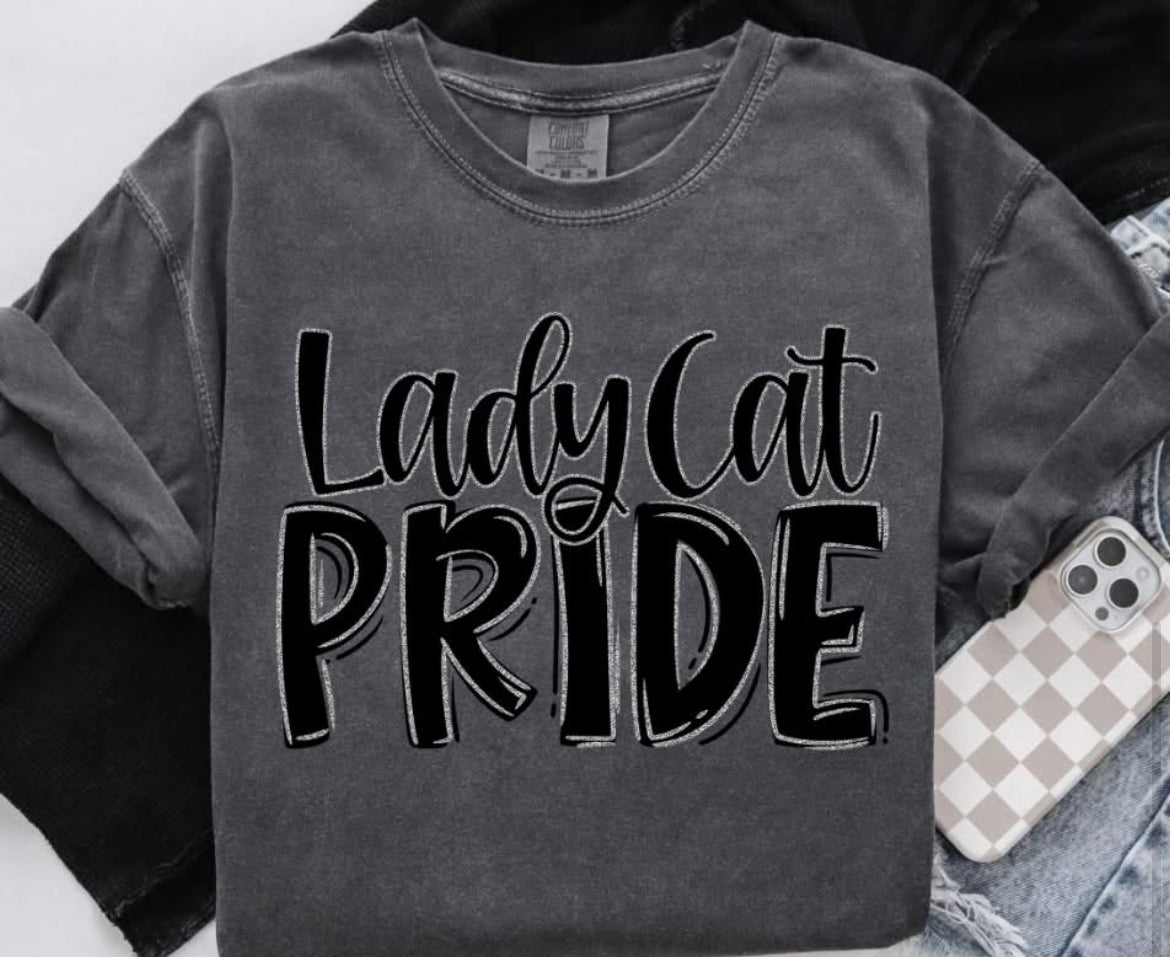 Lady Cat (Starry Pride - Black/Silver) - DTF
