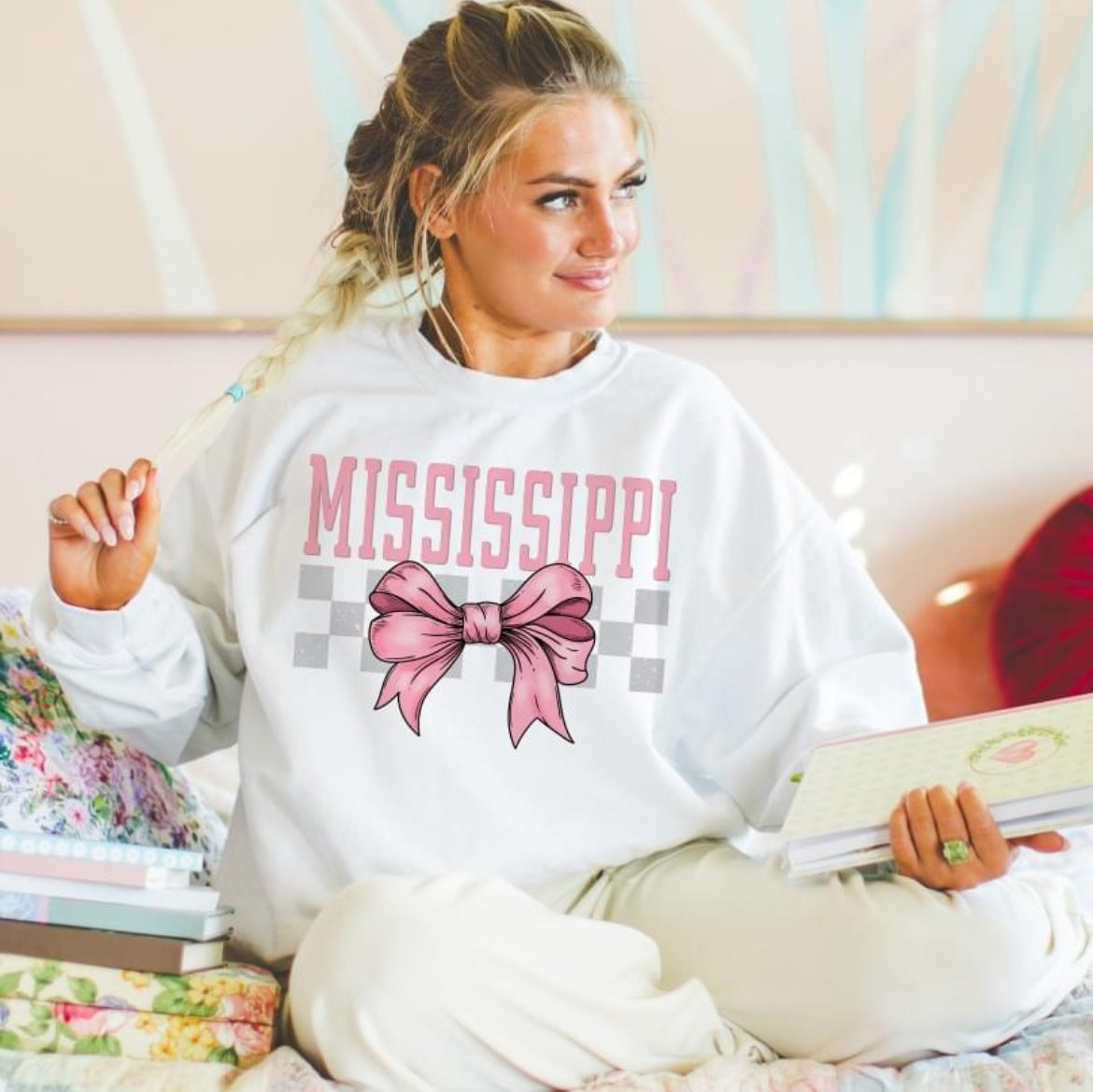 Mississippi (Checkered Bow - coquette) - DTF