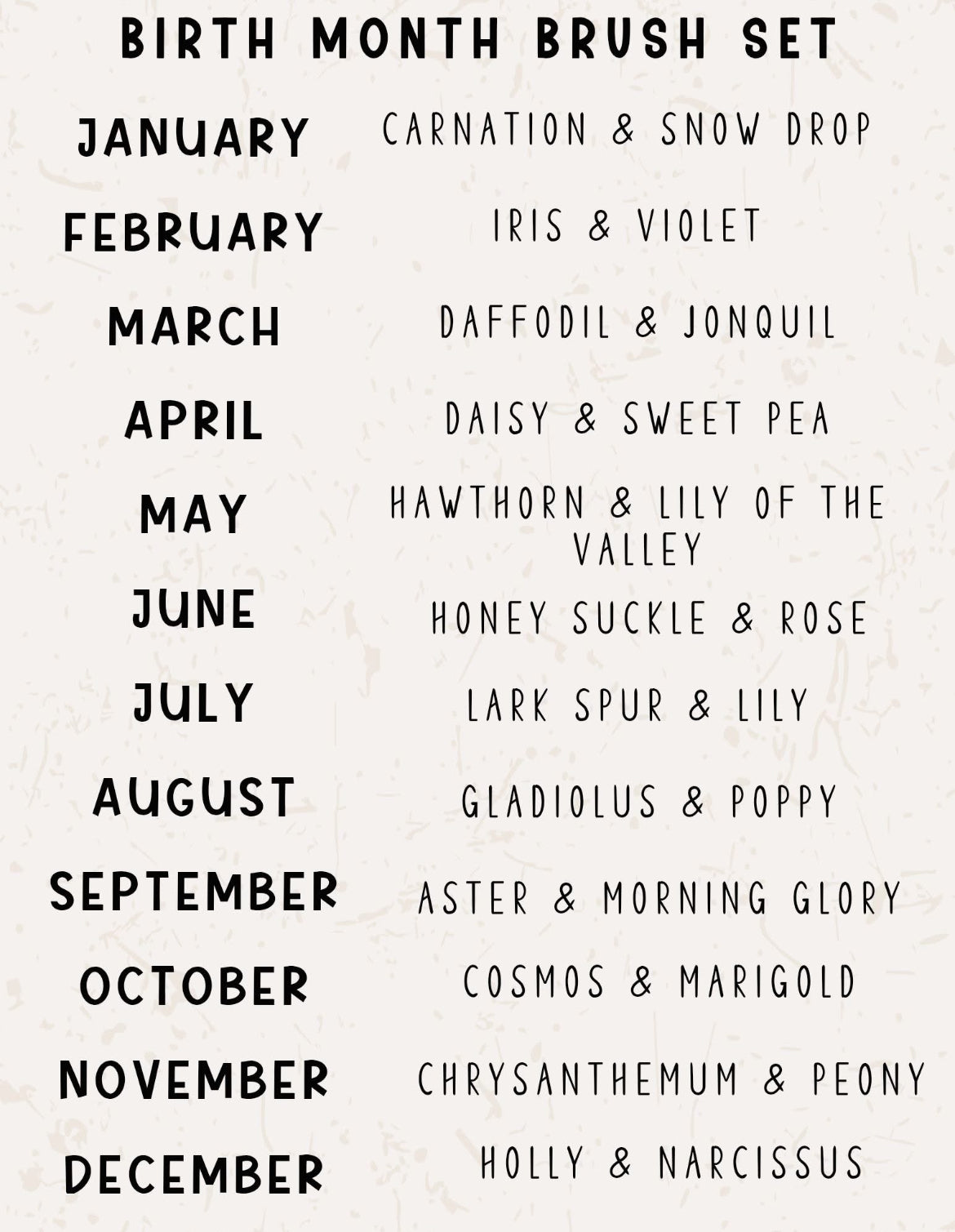 Birth Month Brushstroke Mama - DTF