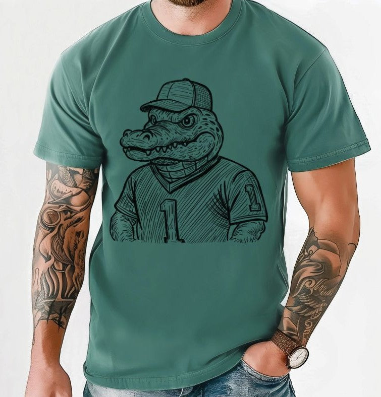 Gator (Sketched Jersey Mascot) - DTF