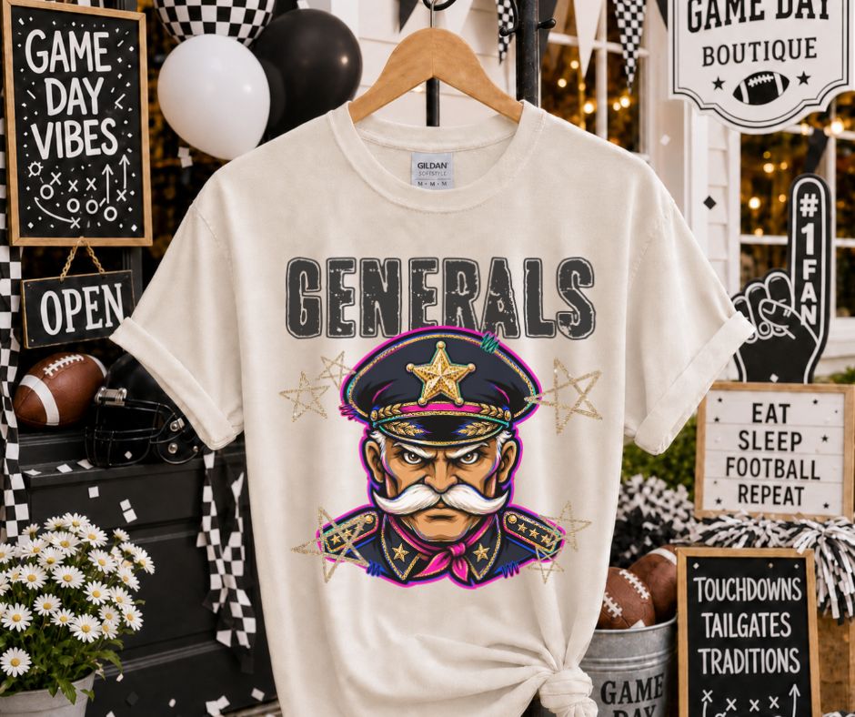 Generals (Grunge Varsity Mascot) - DTF