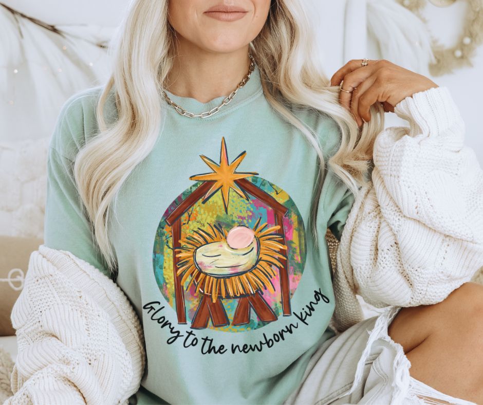 Glory to the Newborn King - DTF