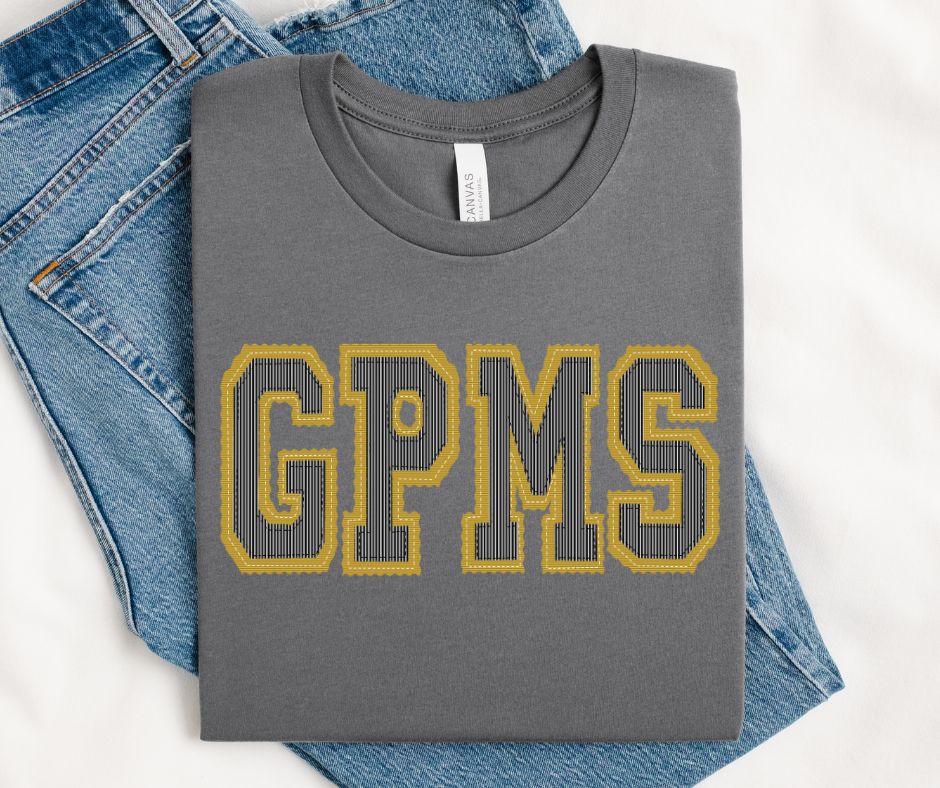 GPMS - Vegas Gold/Black (Prepster Mascot) - DTF