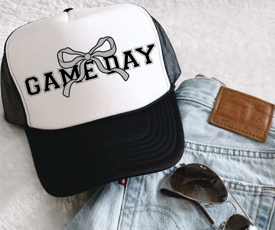 Game Day Coquette (Gray) - DTF