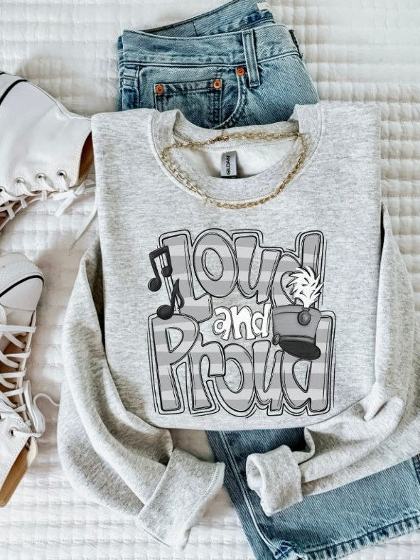 Loud and Proud Band (Gray) - DTF