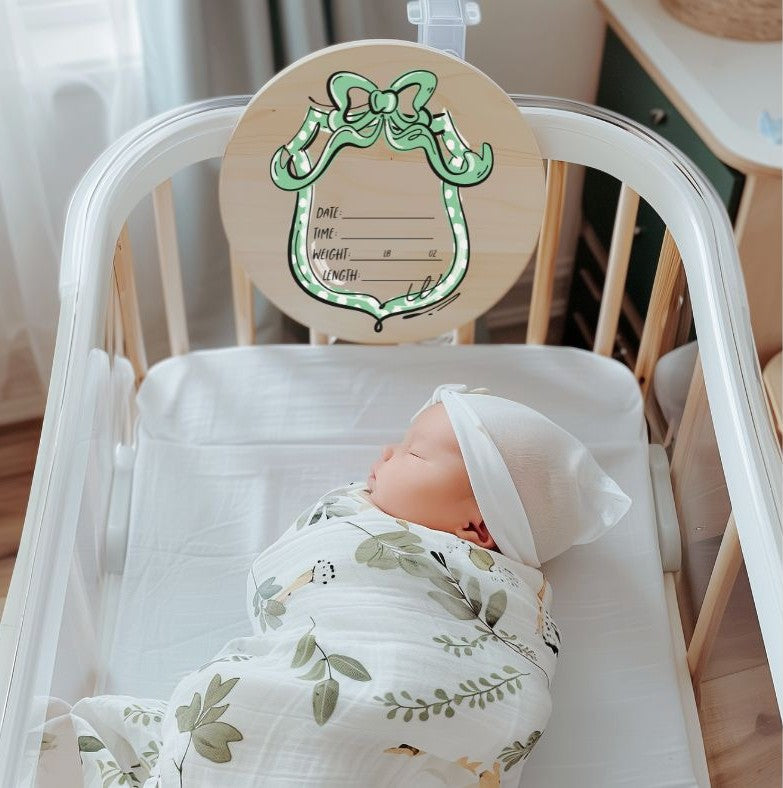 Birth Announcement (Green) - DTF