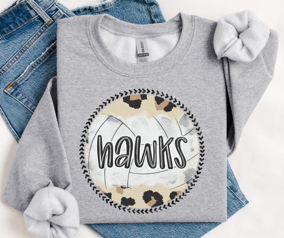 Hawks (Leopard Volleyball Mascot) - DTF