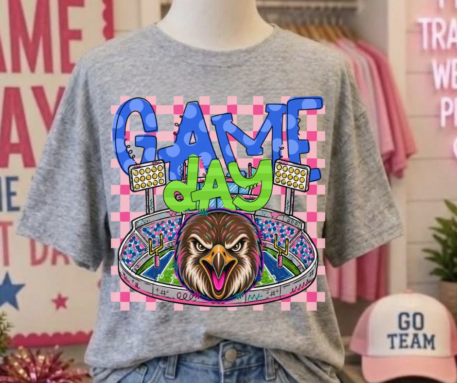 Hawks (Game Day Stadium Plaid Mascot) - DTF