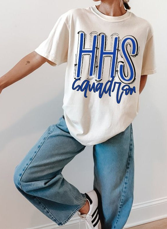 HHS Squadron - Royal Blue/Black (Spaced Out School Spirit) - DTF