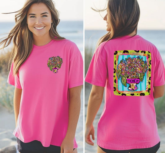 Honey (Funky Mother's Day Bouquet: 2-in-1 front/back design) - DTF