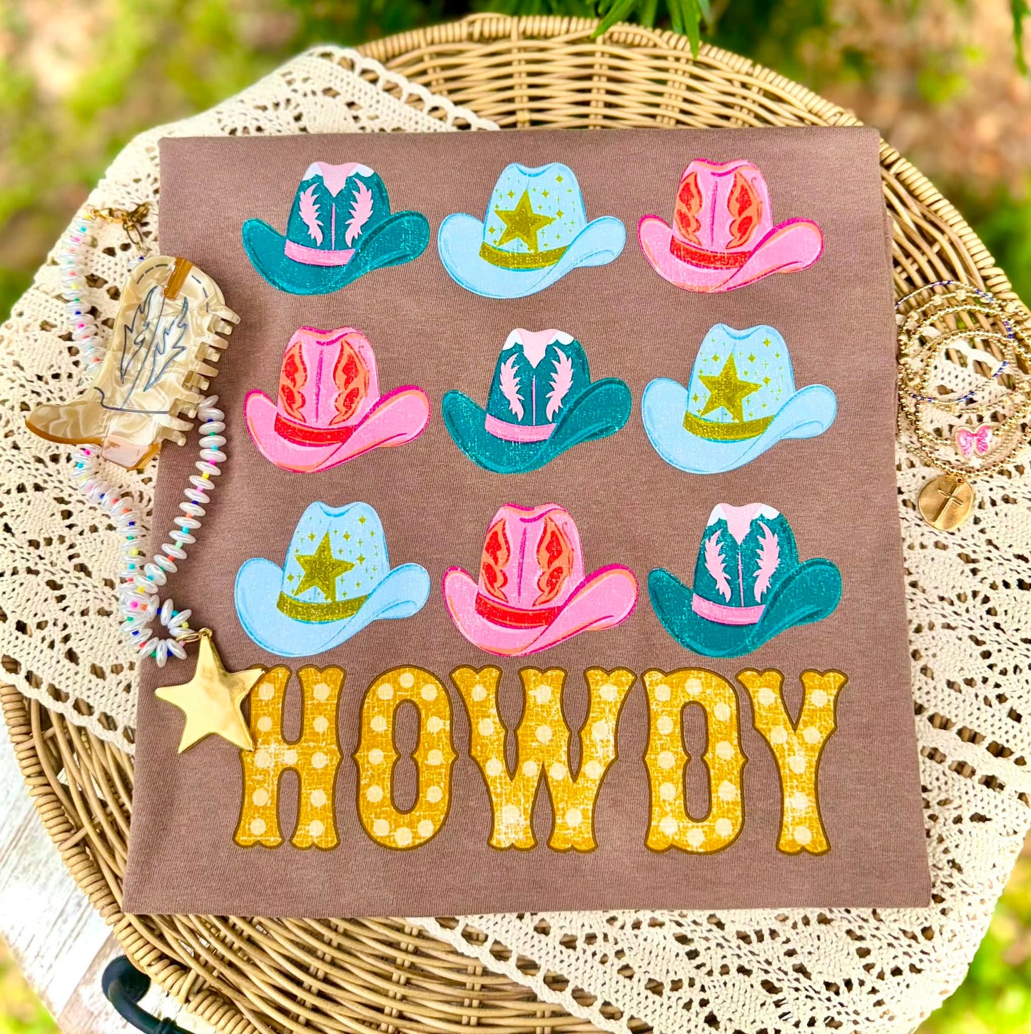 Howdy (Colorful Cowboy Hats) - DTF