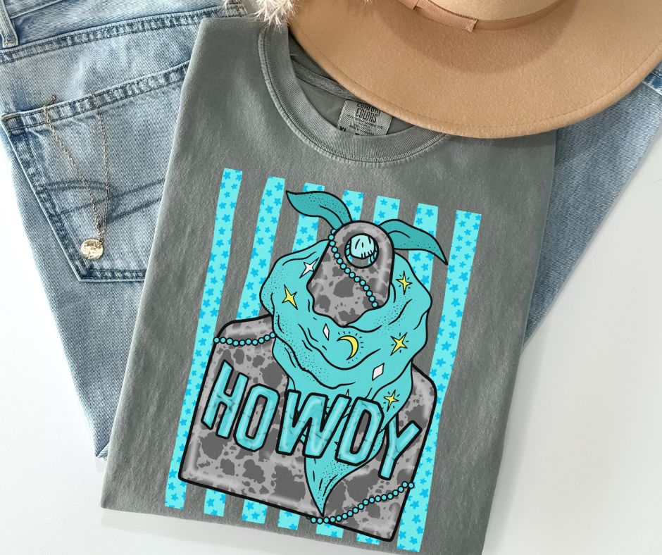 Howdy Cow Tag - DTF
