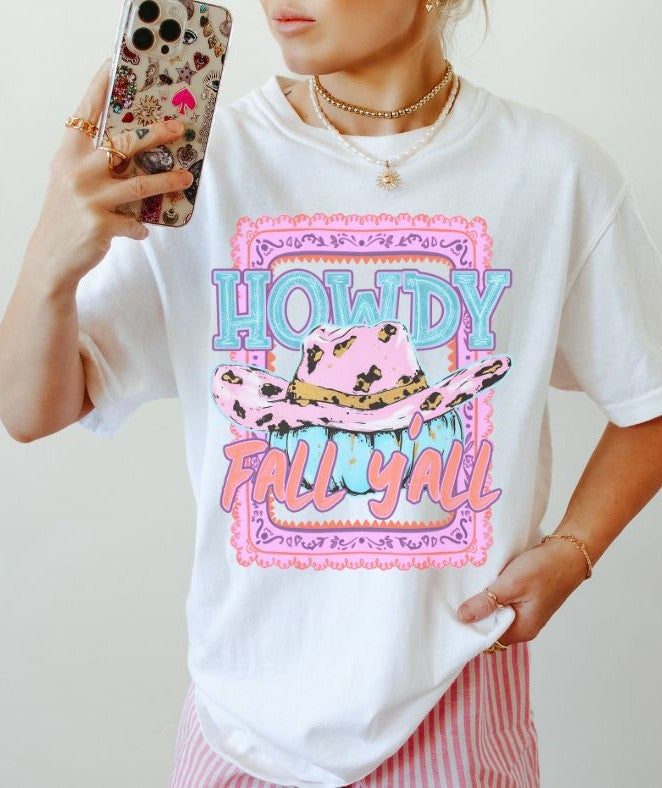 Howdy Fall Y'all (Western Frame) - DTF