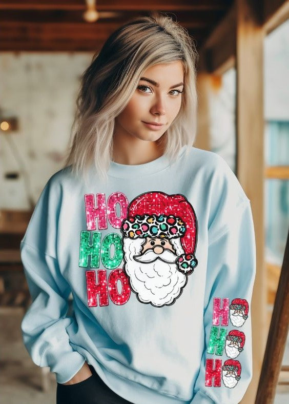 Ho Ho Ho Santa (bling look) - DTF